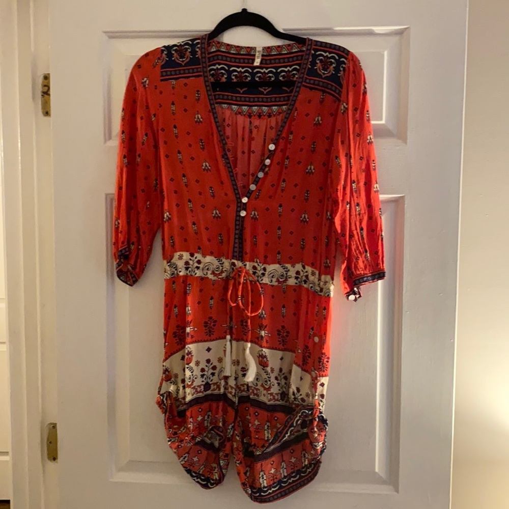 Spell Orange Romper